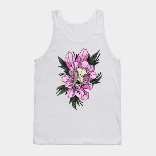 Floral Skull Tank Top